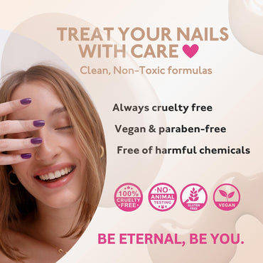 Eternal Glitter Nail Polish Set for Women - Gold Nail Polish Set for Girls | Long Lasting & Quick Dry Nail Polish Kit for Home DIY Manicure & Pedicure | Made in USA, 13.5mL (Set of 5)