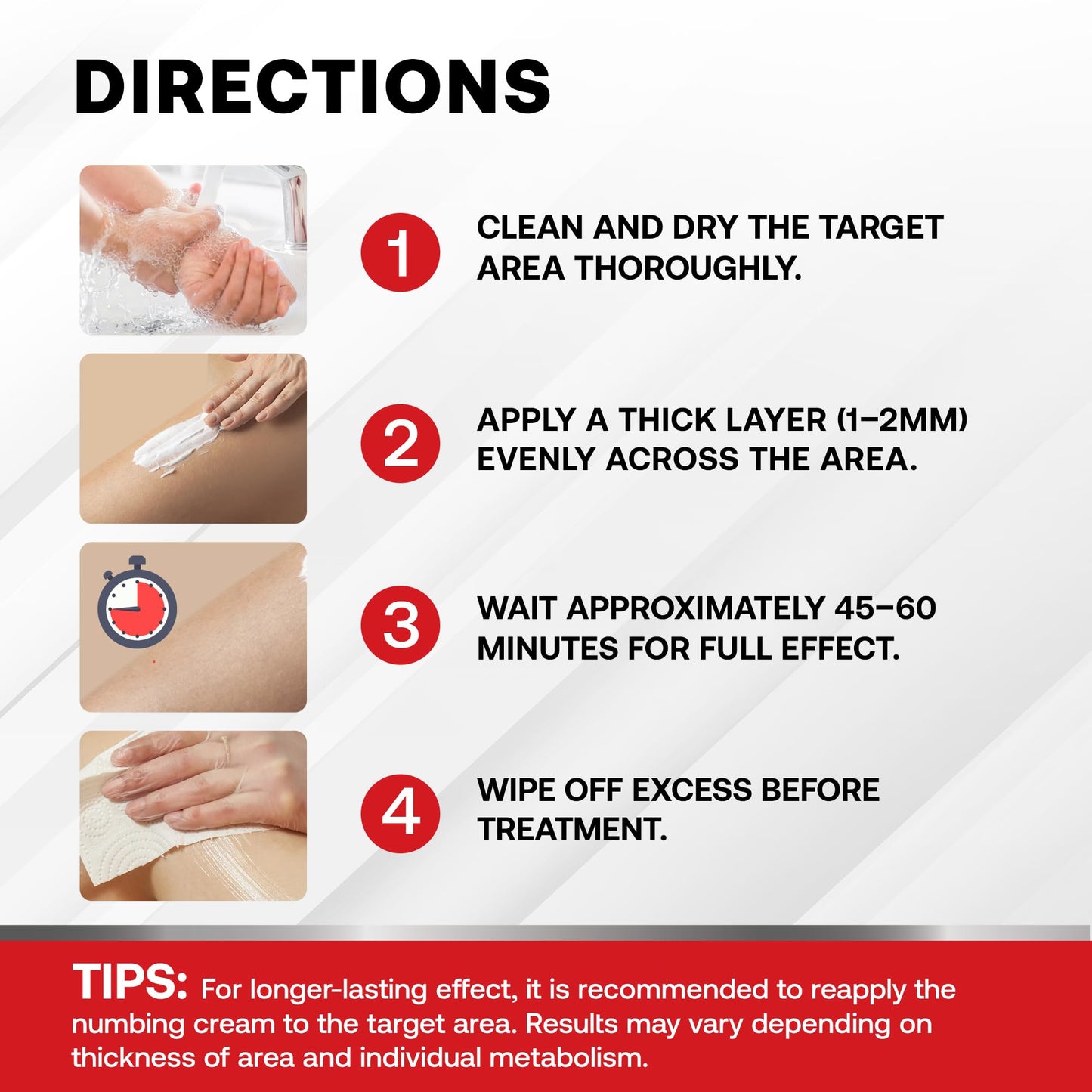 5% Lidocaine Numbing Cream: Lidocaine Cream Maximum Strength for Pain Relief, Itching, Burning, Soreness, Hemorrhoid - Fast Acting & Long Lasting Numbing Cream- 2.1 oz (2-Pack)