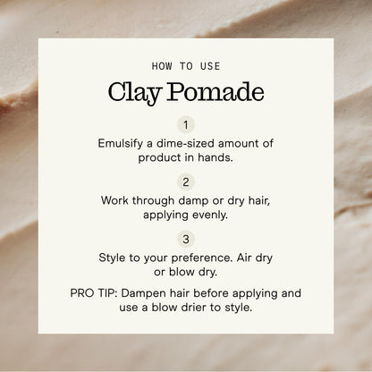 Firsthand Supply Hair Clay Pomade for Men & Women – Matte Clay Finish & Extra Strong Hold – Non-Greasy, Water-Based Organic Pomade – Easy to Restyle – Ideal for Short to Medium Hair Length – 3oz