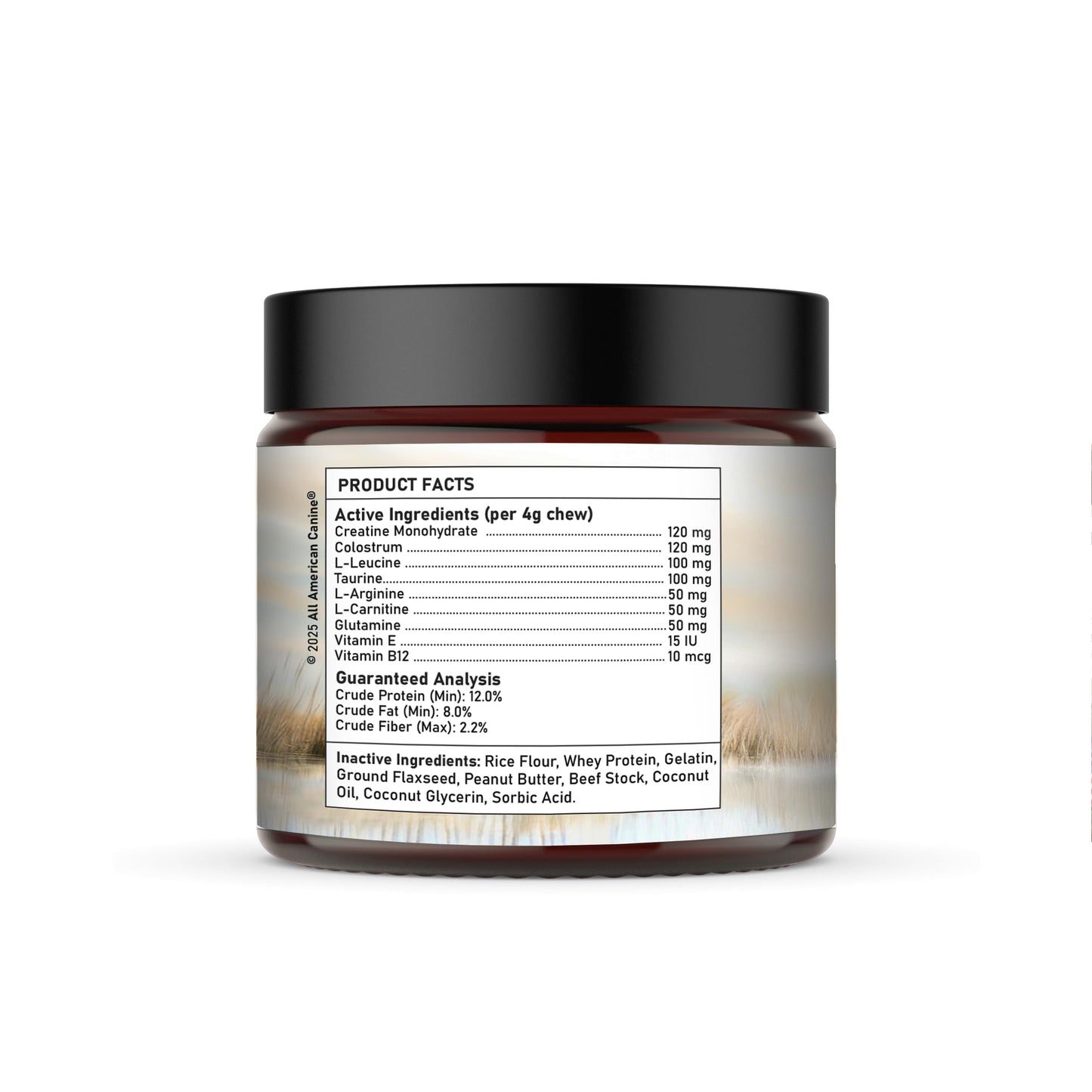 All American Canine Dog Weight Gainer Chews – High Calorie Dog Food Supplement for Rapid Weight Gain, Mass, and Recovery – Appetite Stimulant – 60 Chews