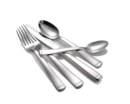 Liberty Tabletop Lexington 45 piece 18/10 Flatware Set Service for 8, Includes Serving Pieces Made in USA