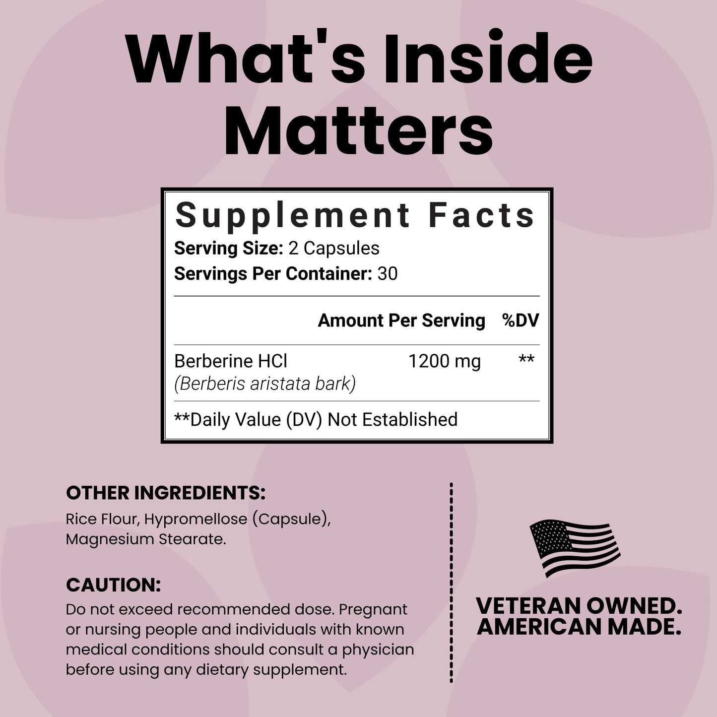 Luma Nutrition Berberine Supplement - Berberine HCL 1200mg Per Serving - Vegan, Gluten Free, Non-GMO - 60 Capsules