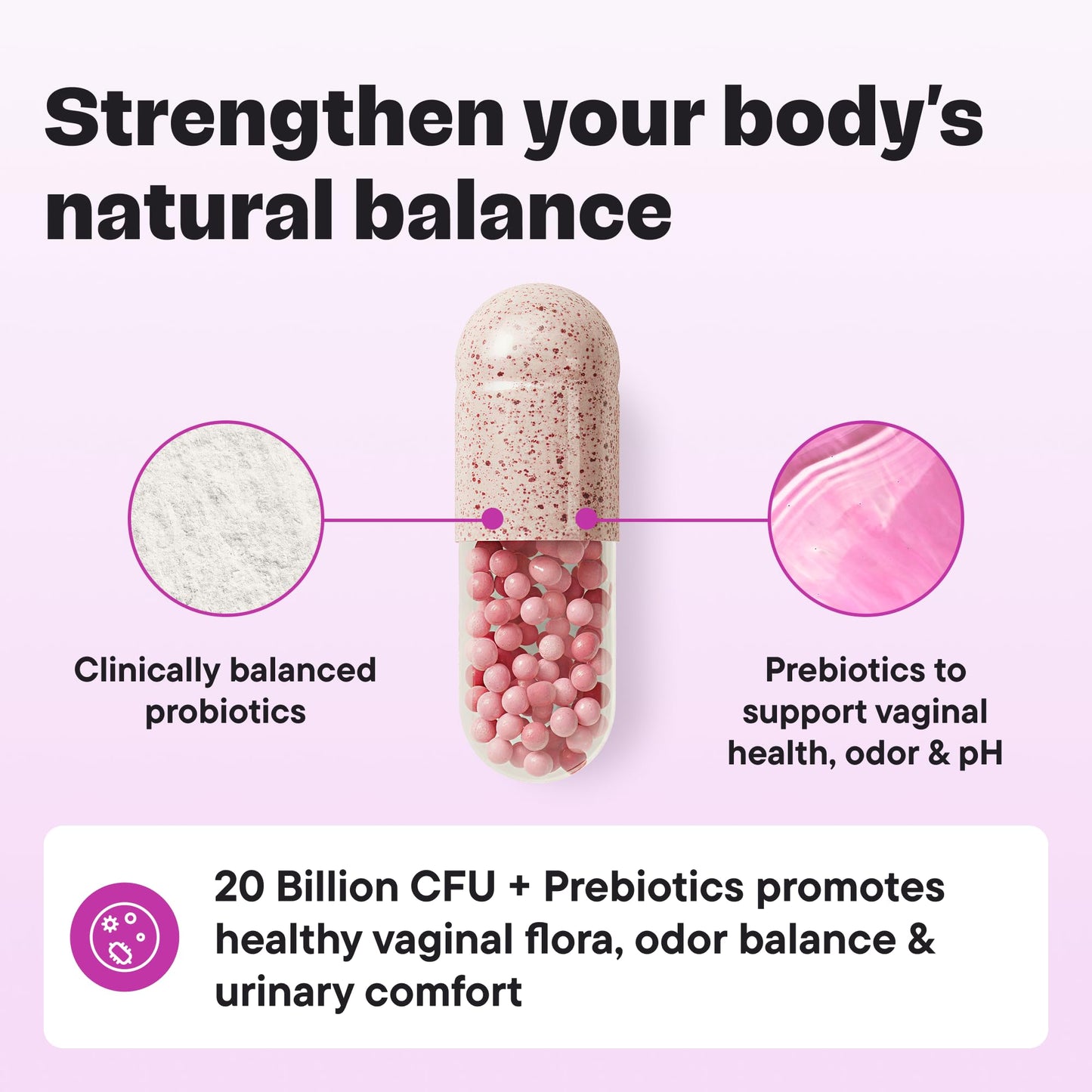 VitalForm Women’s Probiotic with 20B CFU – 5-in-1 Vaginal, Gut, Urinary, Skin & Mood Support – D-Mannose, Cranberry, Hyaluronic Acid, L-Theanine, Vitamin D – Vegan, Non-GMO – 30 Capsules