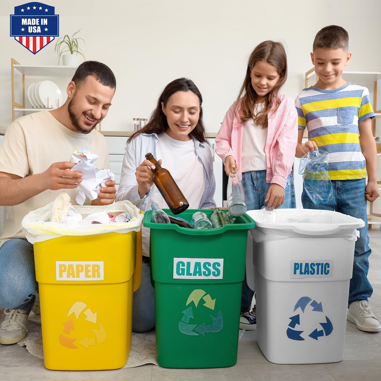 Fuxury 30-33 Gallon Trash Bags Medium Duty, 250 Count Garbage Bags, 32 x 38" Extra Large Clear Trash Bags, 0.6 Mil Plastic Bags for Serious Garbage Cleanup, Made in USA
