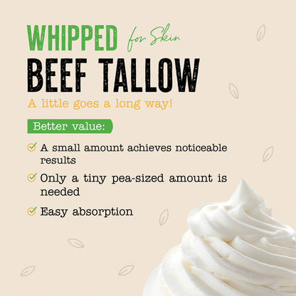 Going Batanas Grass Fed Beef Tallow for Face & Skin (2.6oz) - Hand Made Whipped Tallow Face & Body Moisturizer - Made in USA