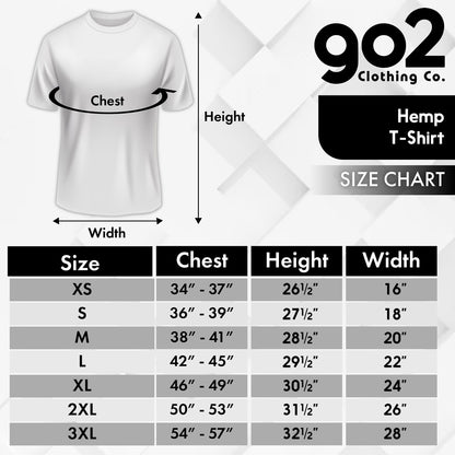 Go2 Men's Hemp T-Shirt, Black, X-Large, Made in USA