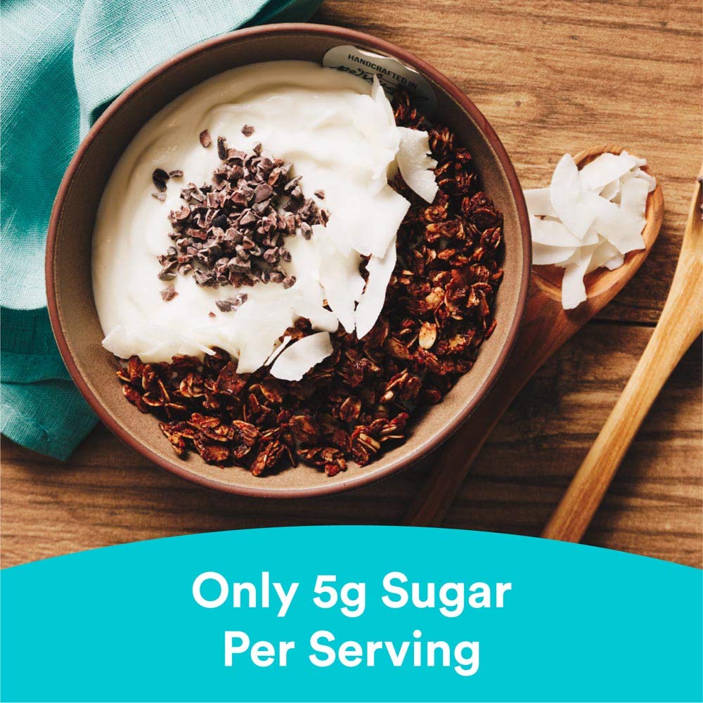 gr8nola CACAO CRISP - Healthy, Low Sugar, Vegan Bulk Granola Cereal - Made with Superfoods Cacao, Coconut, and Sunflower Seeds, Soy Free, Dairy Free and No Refined Sugar - 4.5lb Resealable Bag