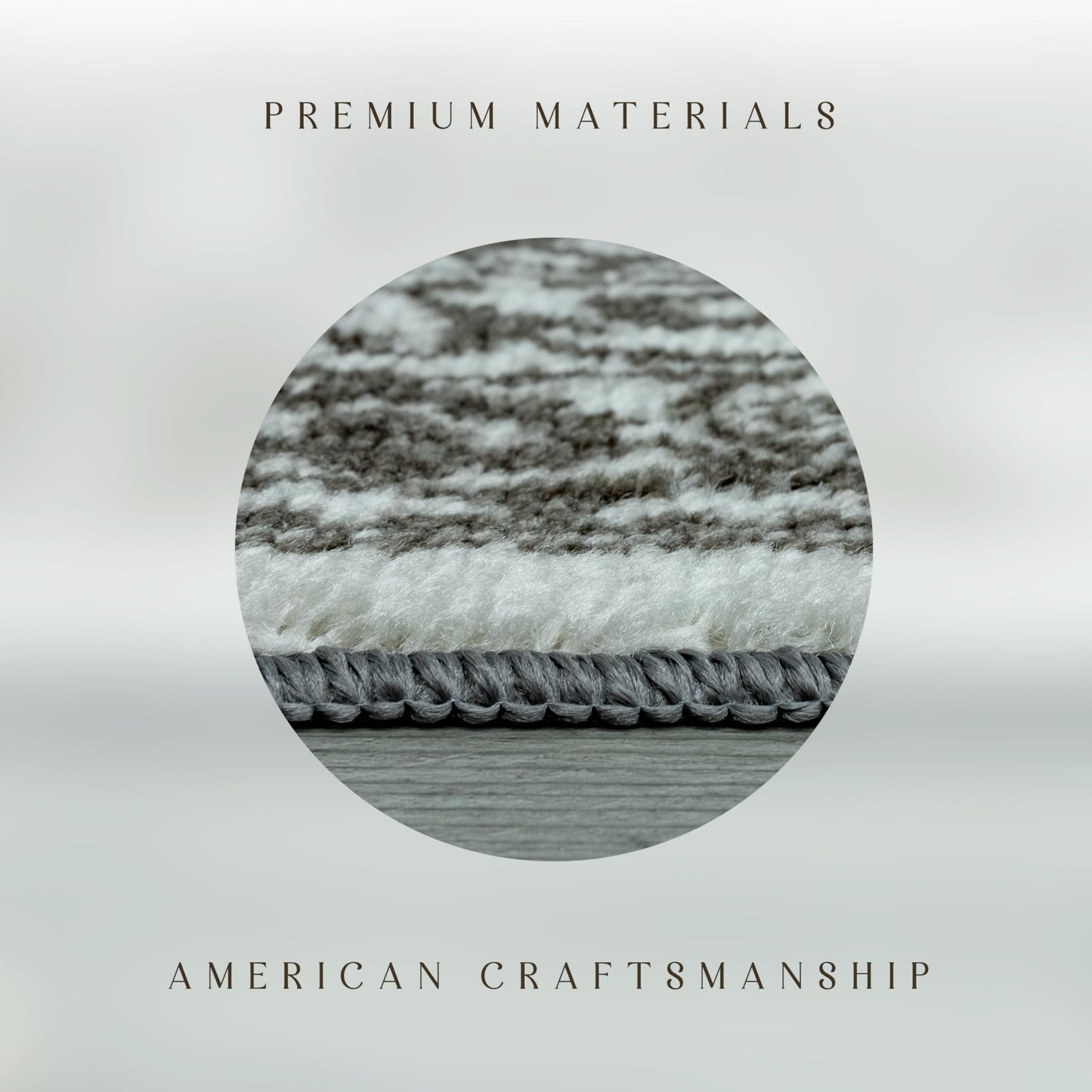 Maples Rugs Pelham Transitional Area Rugs - Made in USA - Washable, Non Slip, Indoor Carpet for Entryway, Foyer, Kitchen, and Bathroom, 1'8 x 2'10, Grey Tonal