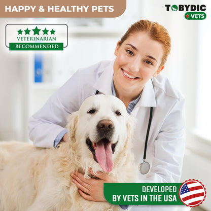 Tobydic Broad Spectrum Herbal Intestinal Defense with Probiotic for Cats & Dogs - Natural Support Helps to Remove Toxins - Supplement Drops - Made in USA