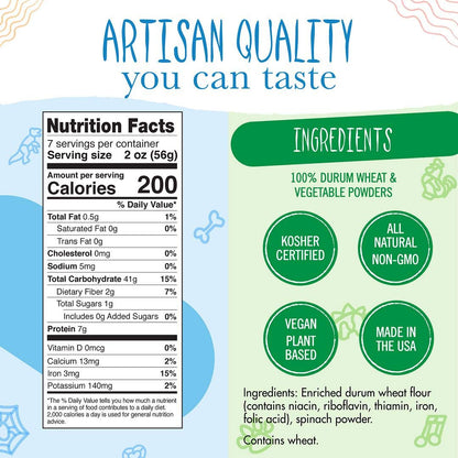 Pastabilities Fun Shaped Pasta for Kids - Christmas - Snowman and Snowflake Holiday Theme, Non-GMO Natural Wheat and Vegetable Pasta, All-Natural, Kosher Certified, Made in the USA, (4 Pack, 14 Oz)