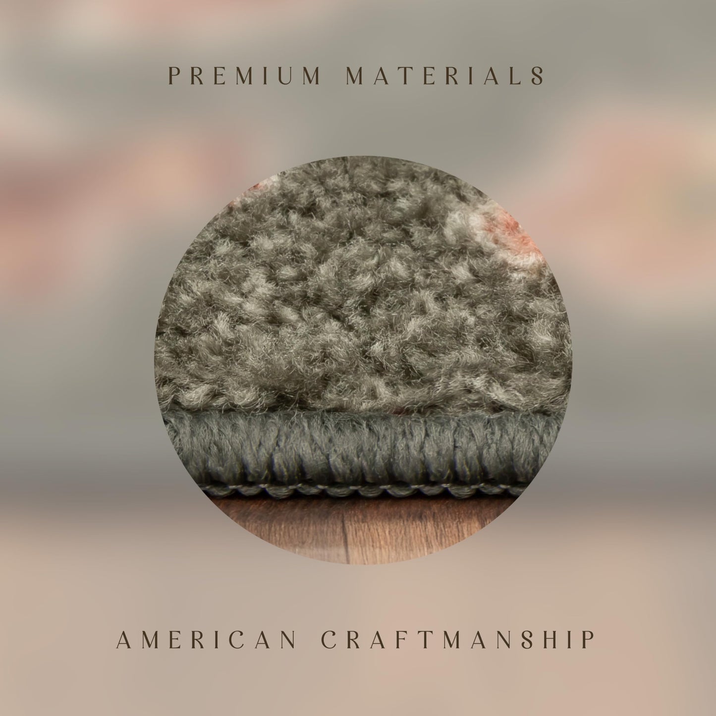 Maples Rugs Gardena Floral Area Rugs – Made in USA – Low Pile, Non Slip Pet–Friendly Mat for Bedroom, Office, Living & Dining Room, 5' x 7', Gray