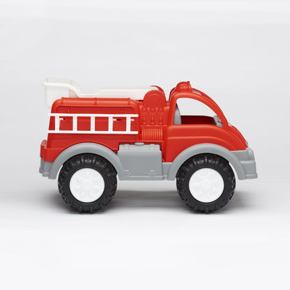 American Plastic Toys Kids’ Red Gigantic Fire Truck, Removal Ladder, Extendable Bucket, Large Knobby Wheels, Fit for Indoors & Outdoors, for Ages 2+