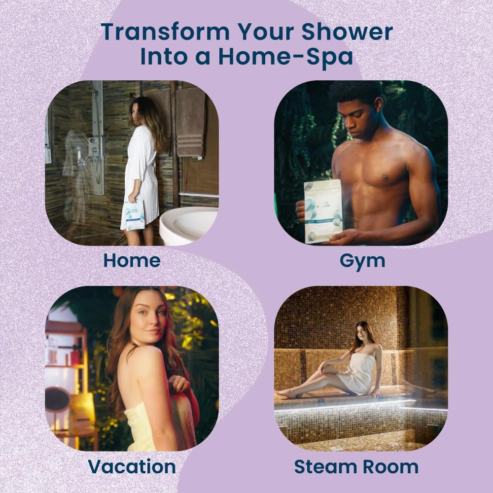 Body Restore Shower Steamers Aromatherapy 15 Pack - Birthday Gifts for Women, Men, Travel Essentials, Stress Relief, Relaxation, Self Care, Bath Bombs - Lavender