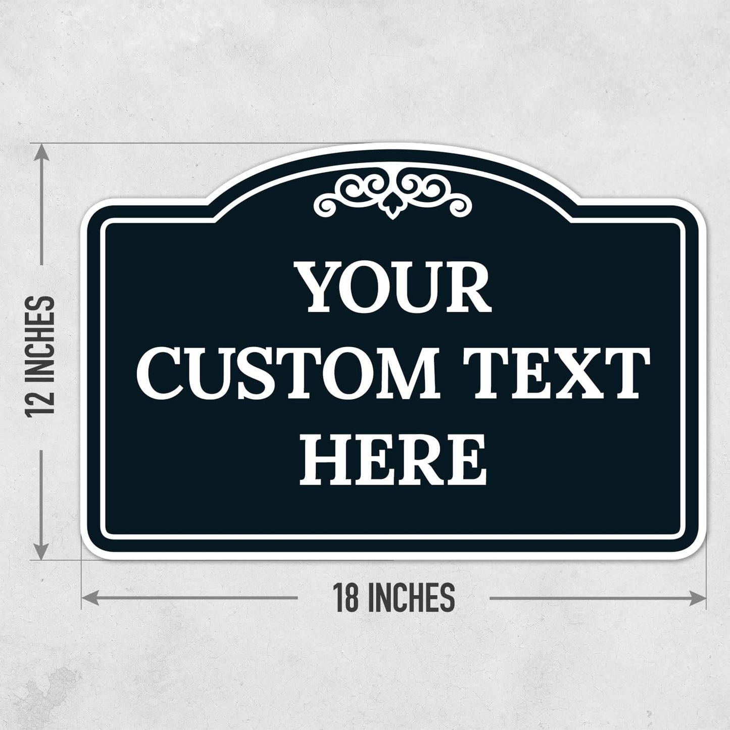 Custom Decorative Sign, Personalized Metal Sign for Business, Driveway, Home, Airbnb, Office Door Plaque, ACM, Fade Resistant, Made in USA by Sigo Signs