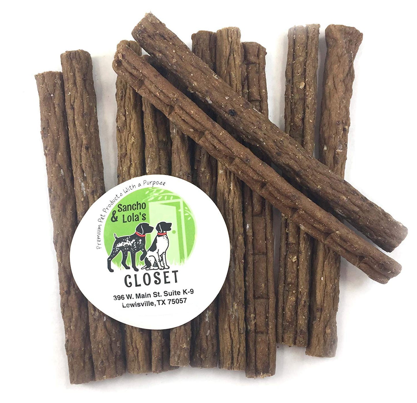 100% Natural Elk Jerky Dog Treats by Sancho and Lola’s (12 Pack) Packed with Lean Protein for a Healthy Snack - Made in The USA