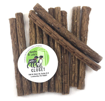 100% Natural Elk Jerky Dog Treats by Sancho and Lola’s (12 Pack) Packed with Lean Protein for a Healthy Snack - Made in The USA