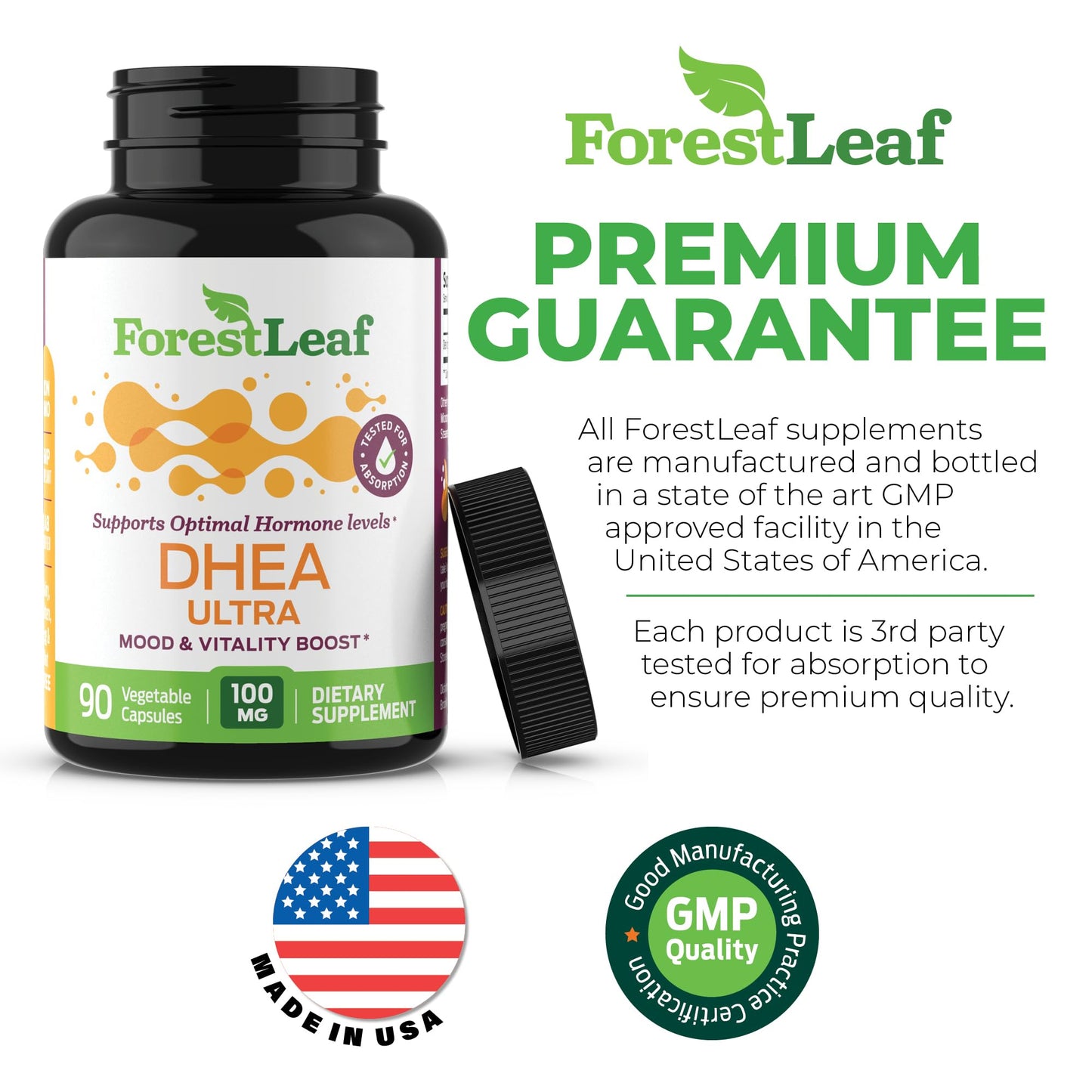 DHEA 100mg | DHEA Supplement for Women | DHEA Supplement for Men | Pure High Strength Micronized Dehydroepiandrosterone | Supports Energy, Hormone Balance, Anti-Aging, Mood | 90 Caps (3-Month Supply)