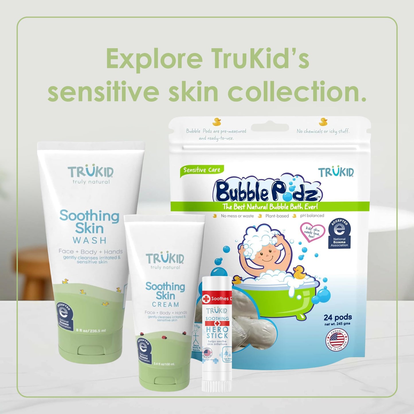 TruKid Hero Stick – Bug Bite Itch Relief for Kids, Toddlers, Baby Travel Essential & Diaper Bag Must-Have, Natural Soothing Boo Boo Stick Anti Itch Balm for Mosquito Bites 0.55oz