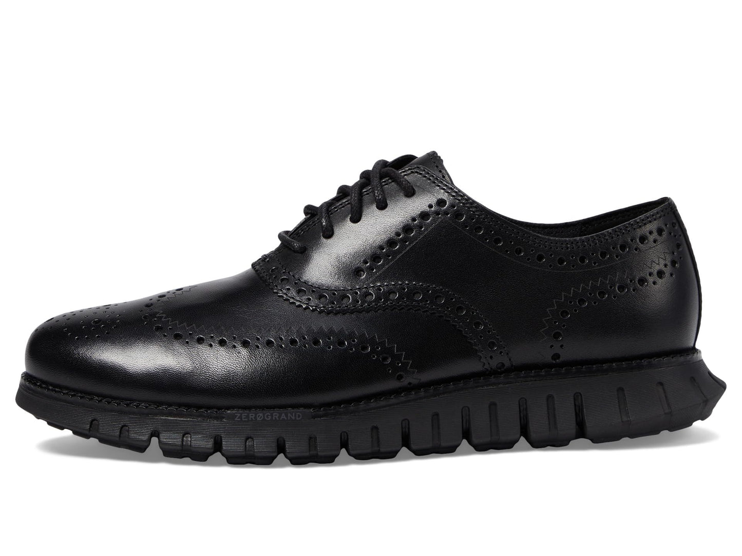 Cole Haan Men's Zerogrand Remastered Wing Tip Oxford, Black/Black, 10.5