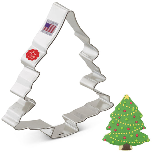 Ann Clark Cookie Cutters Christmas Tree Cookie Cutter 4", Made in USA