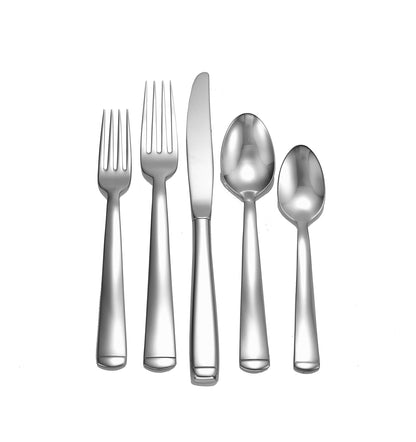 Liberty Tabletop Lexington 45 piece 18/10 Flatware Set Service for 8, Includes Serving Pieces Made in USA