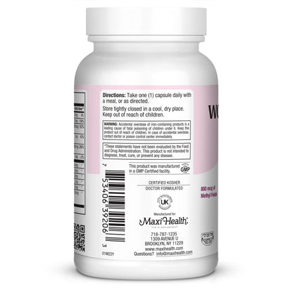 Womens Multivitamin – Essential Multivitamin for Women Supplement with Vitamins A B C D E Calcium Zinc Biotin & More – Daily Multi Vitamins and Multiminerals for Gut Support - Kosher (60 Capsules)