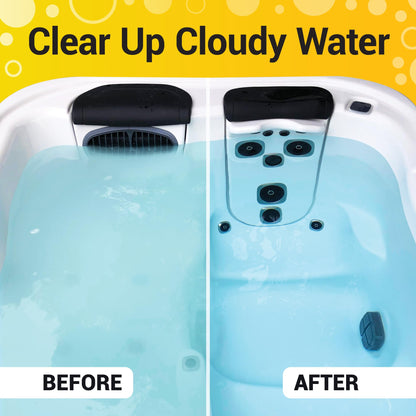 Bio Ouster 3in1 Weekly Hot Tub Cleaner, Conditioner, Clarifier - Hot Tub Chemicals for Standard & Inflatable Spas - Spa Chemicals for Crystal Clear & Sparkling Clean Water - Made in USA (32oz)
