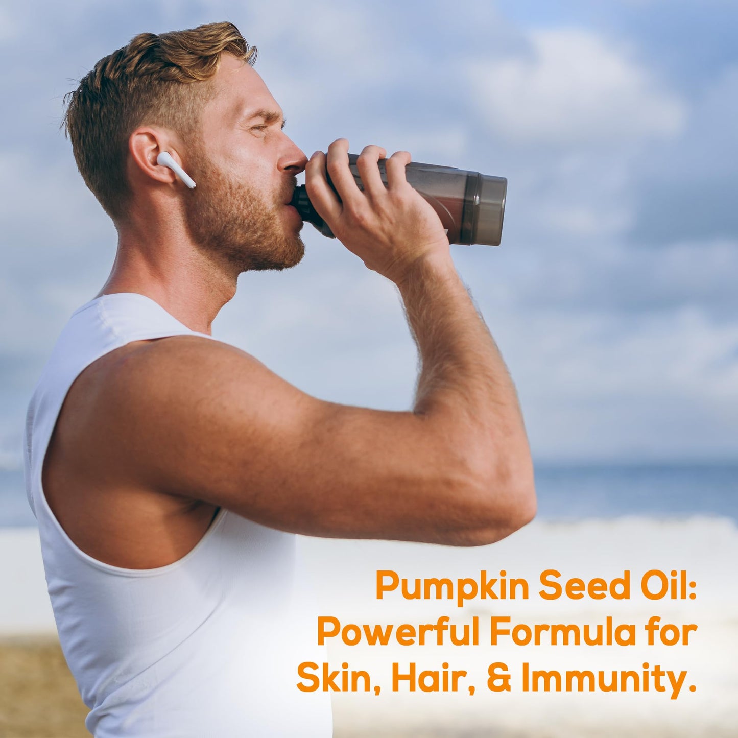 HARMONIFY Pumpkin Seed Oil with Saw Palmetto Softgels, 2-in-1 Formula Herbal Supplement, Non-GMO & Gluten-Free, 60 Days Supply