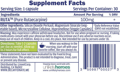 Daily De-Caffeinate: Advanced Caffeine Eliminator Supplement – Natural Acting Non-Addictive Formula That Supports Relaxation and Deep, Restful Sleep