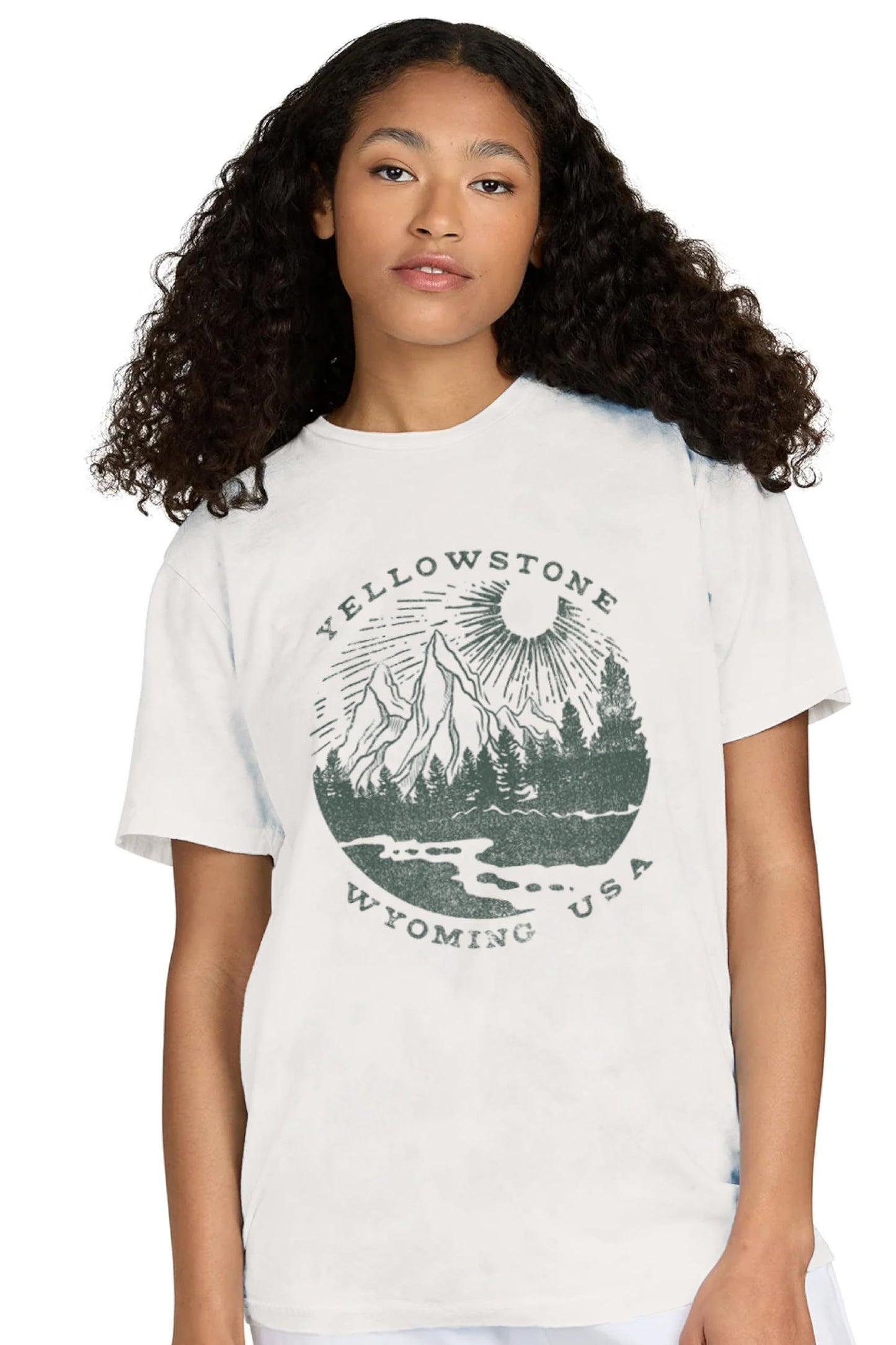 Made By Us Yellowstone Premium Soft Lightweight Fitted T-Shirt (White), Made in The USA (US, Alpha, Large, Regular, Regular, White)
