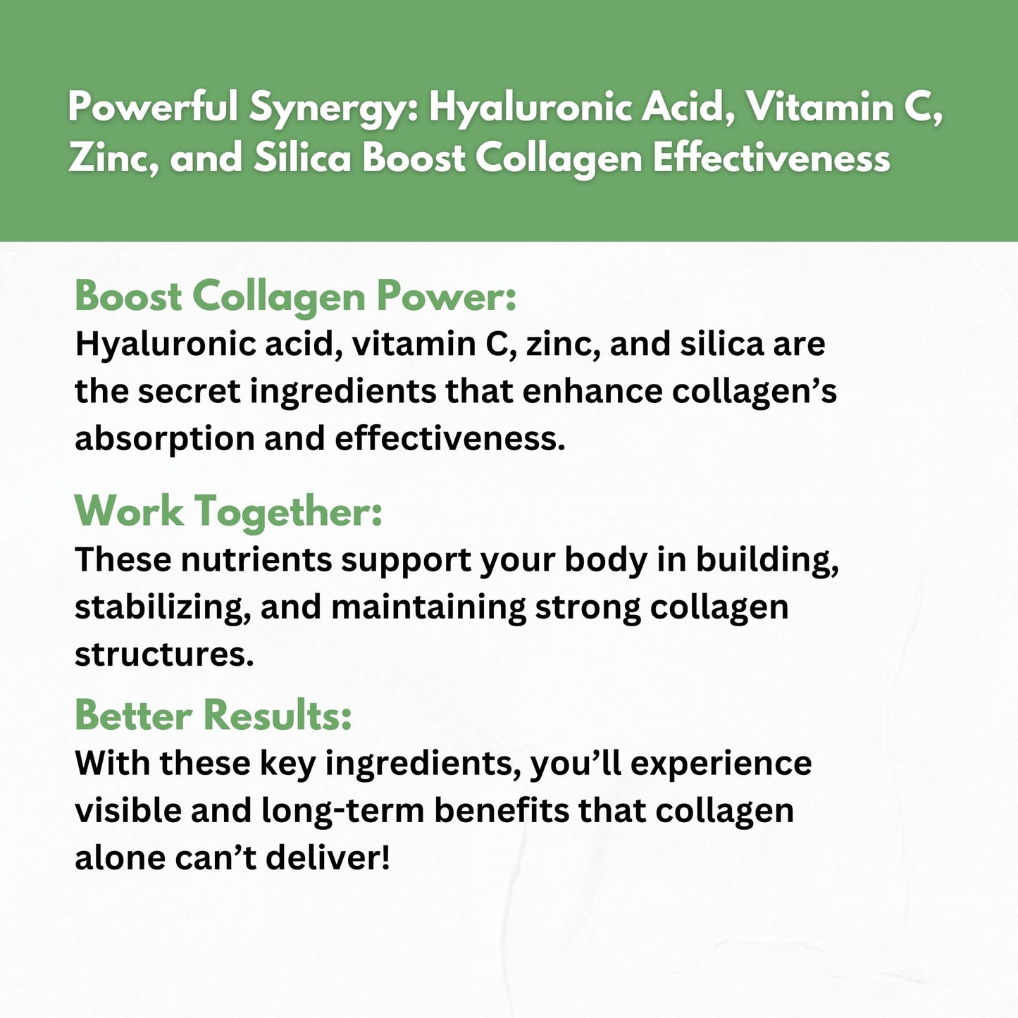 Collagen Peptides Powder with Vitamin C & Hyaluronic Acid - from Organic Cleanest Sources & Super High Absorption - Hydrolyzed Multi Type I, II, III, V, X - Skin Hair Supplement Made in USA
