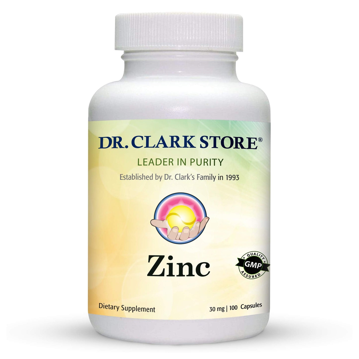 Dr Clark ZThyroid Support Immune System Support Chelated zinc Enhanced Absorption Blood Sugar Regulation Growth enzymatic antioxidant inc Bisclycinate, 30mg, 100 Gelatin Capsules