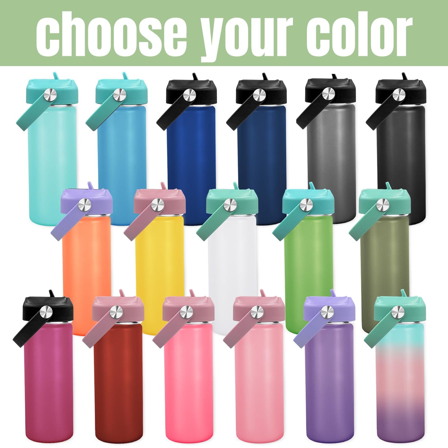 Personalized Kids Water Bottle with Name for School - Custom 18oz Water Bottle with Straw Lid Stainless Steel w/Engraved Names - Personalized Back to School Gifts for Boys Girls kids (Engraved)