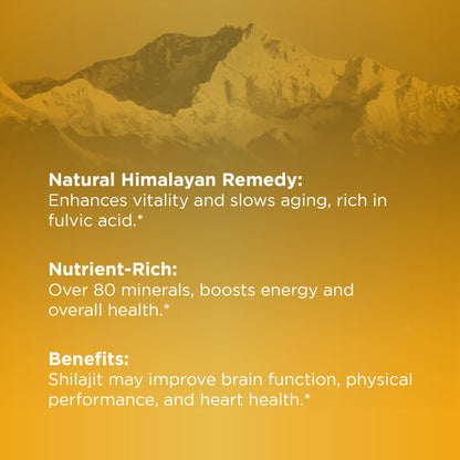 EFFECTIVE NUTRA Pure Shilajit Capsules for Men & Women - Pure Himalayan Shilajit for Men & Women - High in Trace Minerals & Fulvic Acid - 10000mg of Authentic Shilajit Extract per Serving (120 Count)