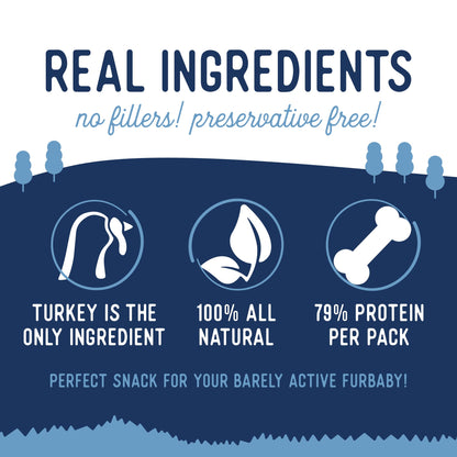 Beg & Barker Turkey Jerky for Dogs - Dog Training Treats - Natural Dog Treats Made in The USA - Grain Free, Diabetic-Friendly, High Protein, Sugar-Free