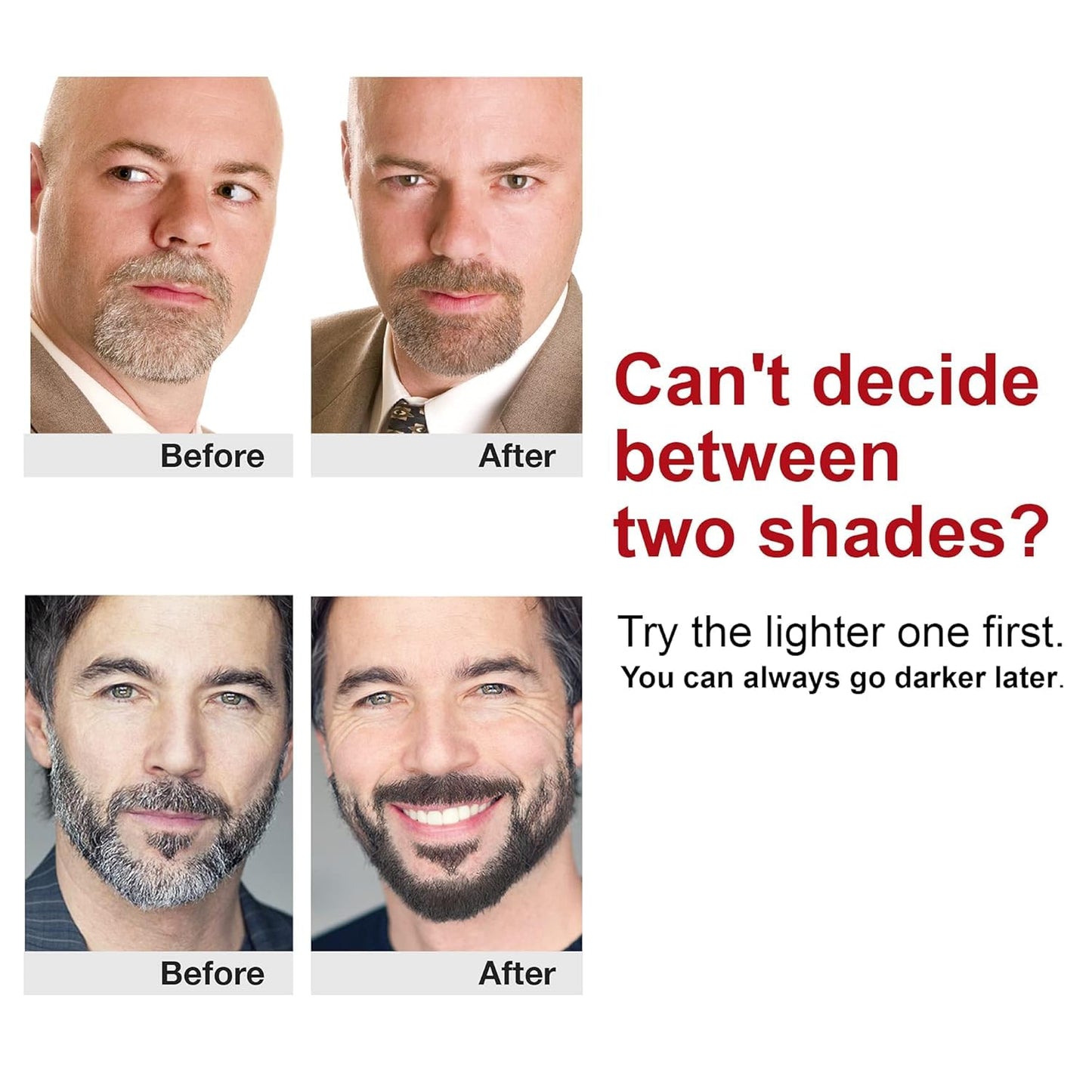 Godefroy Barbers Choice 3 Application Beard and Mustache Dye For Men, 6 weeks of Cover For Gray Facial Hair, Jet Black