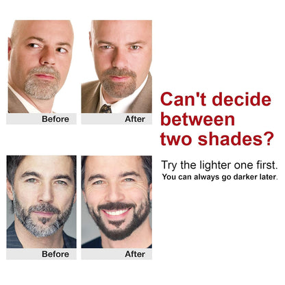 Godefroy Barbers Choice 3 Application Beard and Mustache Dye For Men, 6 weeks of Cover For Gray Facial Hair, Jet Black