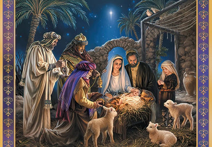 Leanin' Tree - Made In USA - 20 Religious Christmas Cards Boxed with Envelopes, Merry Christmas Cards 2025, Send Heartfelt Messages for the Season of Faith and Joy