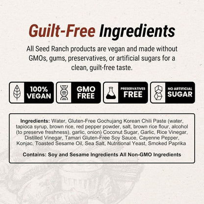 Seed Ranch Elite Heat Hot Sauce Collection, Variety Pack of 4, Medium to Spicy Bundle Gift Set, Small-Batch Organic Gourmet Sauces with Premium Ingredients, Vegan, Non-GMO, Gluten-Free