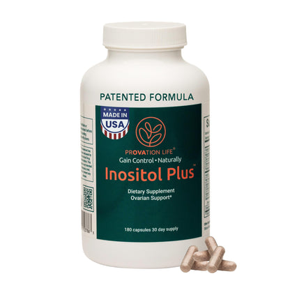 Inositol Plus Supplement for Women | Ovarian Health, Hormone Balance, Fertility, Ovulation | 40:1 Myo-Inositol D-Chiro & 12 Ingredients | Developed by Medical Doctor | 120 Capsules