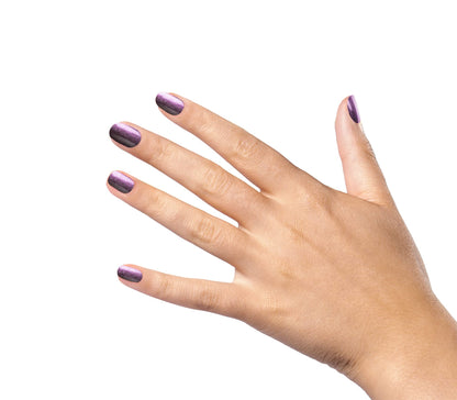 duri Nail Polish, 760 A Million Likes, Purple Metallic Glitter, Full Coverage, Shiny Finish, Fast Drying, Lasting, 0.45 Fl Oz