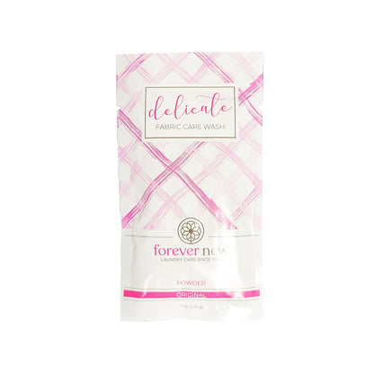 FOREVER NEW Granular Detergent Powder - Delicate Laundry Care Wash - Original Scented, 1 oz Travel Packets x10