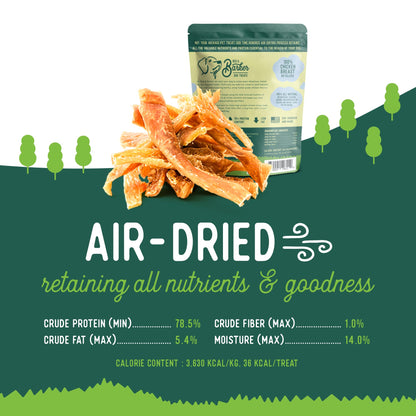 Beg & Barker Chicken Jerky for Dogs - Dog Training Treats - Natural Dog Treats Made in The USA - Grain Free, Diabetic-Friendly, High Protein, Sugar-Free (Chicken Dog Jerky)