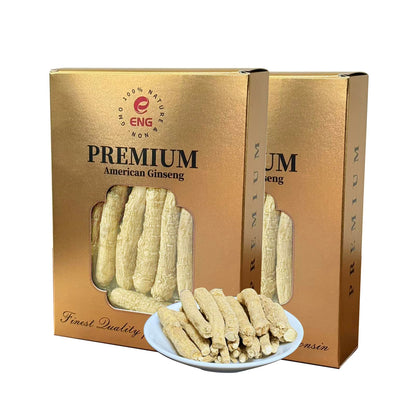 ENG Wisconsin American Medium Ginseng Root – 4oz/Box – Premium USA Ginseng Root – Energy & Immune Support (Pack of 1)