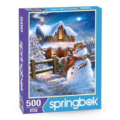 Springbok's 500 Piece Jigsaw Puzzle The Country Christmas - Made in USA
