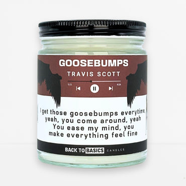 Back to Basics Candles | Goosebumps - 9oz Soy Wax Lavender Scented Cdle for Home Decor, Birthday Gifts for Women, Men, Best Friend | Relaxing Aromatherapy Made in USAan