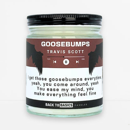Back to Basics Candles | Goosebumps - 9oz Soy Wax Lavender Scented Cdle for Home Decor, Birthday Gifts for Women, Men, Best Friend | Relaxing Aromatherapy Made in USAan