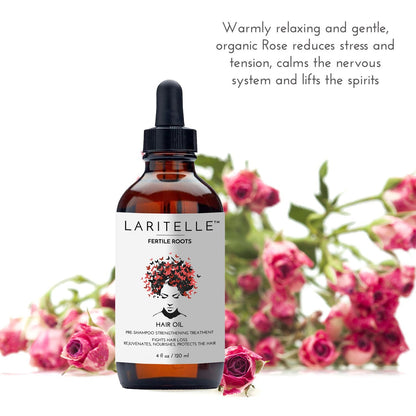 Laritelle Organic Hair Loss Treatment for Men and Women | Fortifying, Strengthening and Follicle Rejuvenating | Stops Hair Shedding, Promotes New Hair Growth | GMO-free. Vegan | 4 oz