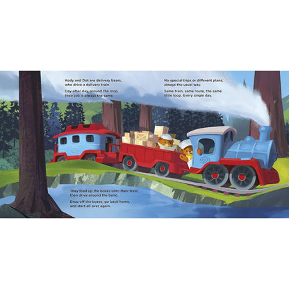 Green Toys Train & Storybook Set - Pretend Play, Motor Skills, Reading, Kids Toy Vehicle Gift Set. No BPA, phthalates, PVC. Dishwasher Safe, Recycled Materials, Made in USA.