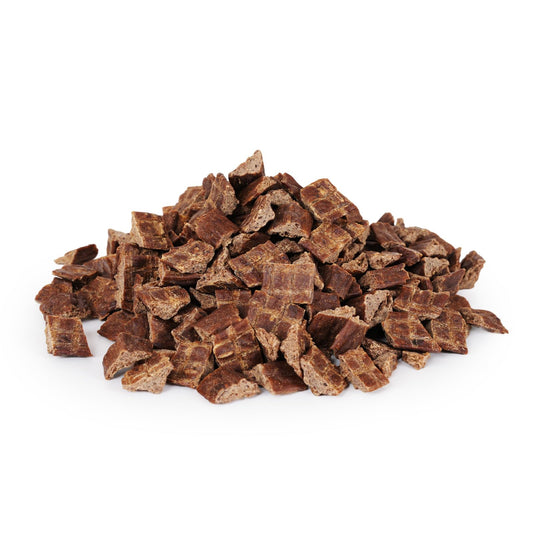 PAWUP Beef Lung Jerky Dog Treats, 2.2 LB Bulk Value Pack, Made in USA, High Protein Dog Snacks, Bite-Sized Training Treats, No Artificial Preservatives